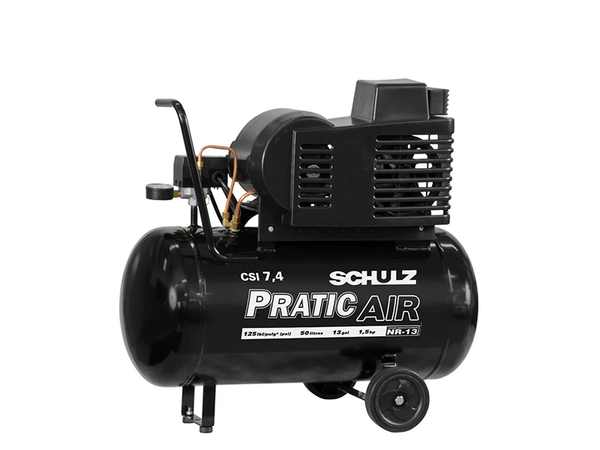 COMPRESSOR DE AR PRATIC AIR CSI 7.4/50 1.5CV 220V 921.3509-0 SCHULZ