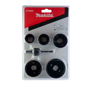 CONJUNTO DE SERRAS COPO AÇO DE CARBONO 6 PEÇAS D-70203 MAKITA