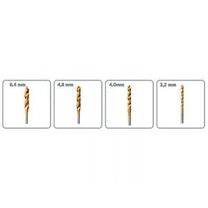 JOGO DE BROCAS AÇO RÁPIDO COM 4 PEÇAS 26150631AA DREMEL