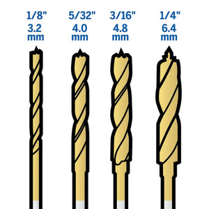 JOGO DE BROCAS AÇO RÁPIDO COM 4 PEÇAS 26150631AA DREMEL