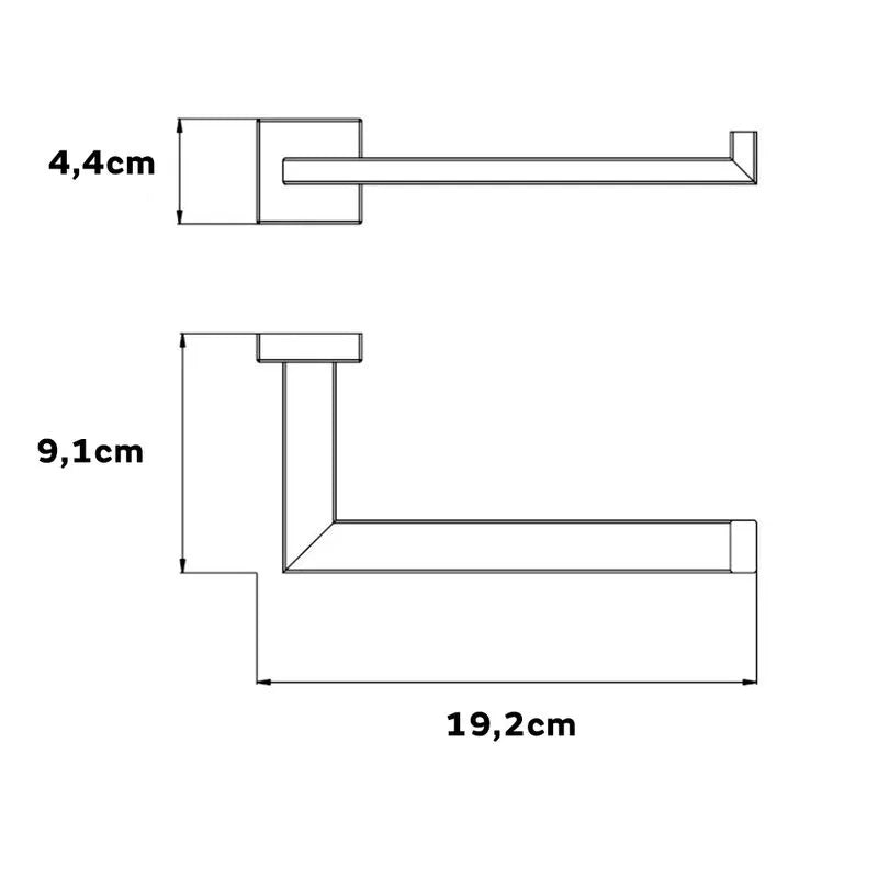 PAPELEIRA ETERNA INOX GOLD 192MM 21541 ITALY LINE