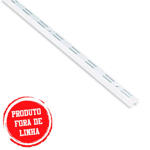 TRILHO DUPLO ENCAIXE FICO 1 METRO BRANCO