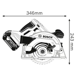 SERRA CIRCULAR 18V GKS 18-V57 BOSCH