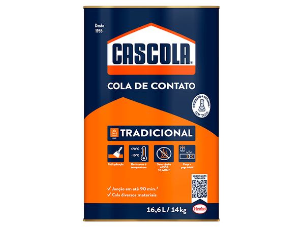 COLA DE CONTATO CASCOLA 14KG SEM TOLUOL