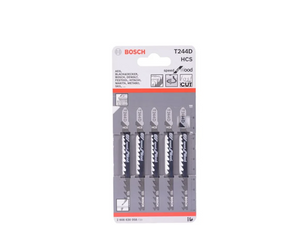 LÂMINA DE SERRA TICO-TICO MADEIRA 74MM 5 PEÇAS T244D 2608667302 BOSCH