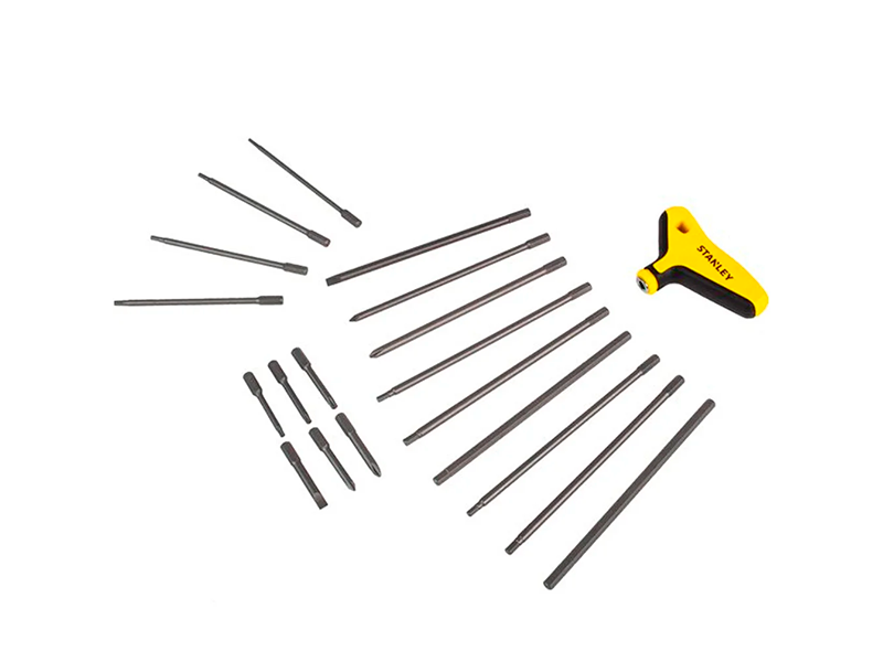 JOGO DE PONTAS LONGAS P/PARAFUSAR COM 21 PEÇAS STHT81218 STANLEY