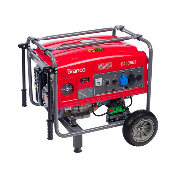 GERADOR DE ENERGIA BRANCO A GASOLINA B4T 6500E 13CV