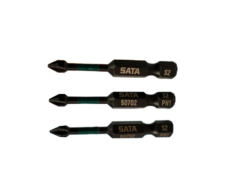 JOGO DE BITS DE IMPACTO PHILLIPS 1" 50MM COM 10 PEÇAS ST59702 SATA