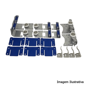 KIT PORTA DE CORRER AZURE 3 PORTAS 50KG SOBREPOR JOELINI
