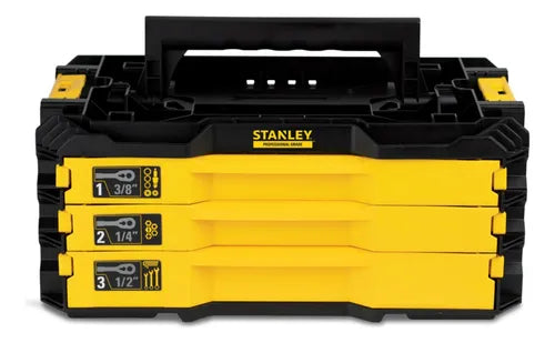 KIT CAIXA DE FERRAMENTAS MECÂNICAS COM 203 PEÇAS STMT17993-LA STANLEY