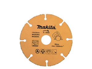 DISCO DE CORTE 4.3/8" 110X20MM PARA MADEIRA B-40668 MAKITA