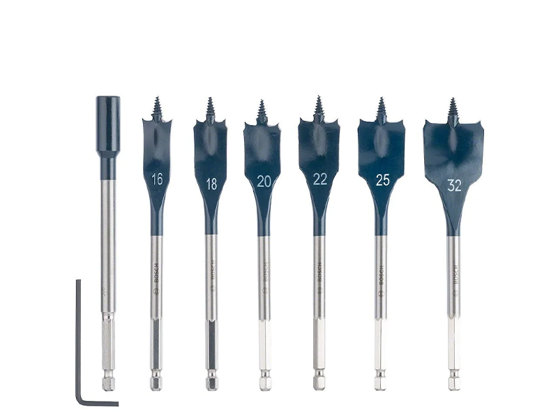 JOGO DE BROCAS CHATAS SELF CUT COM 7 PEÇAS 2608587009 BOSCH