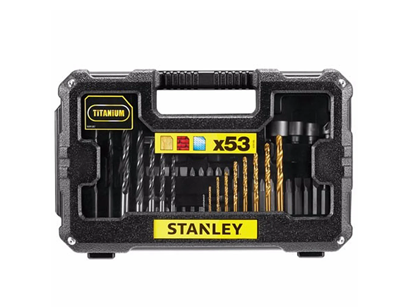 JOGO PARA FURAR E PARAFUSAR COM 53 PEÇAS STA7223-XJ STANLEY