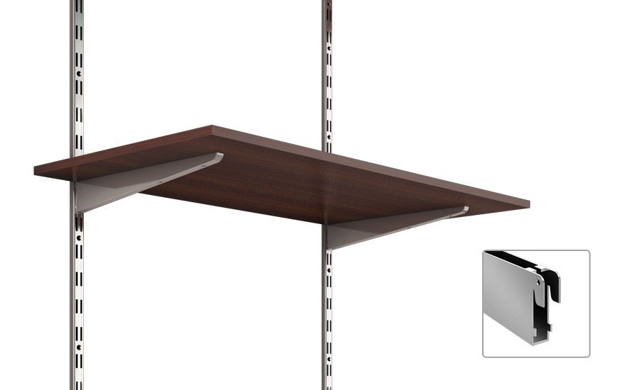 SUPORTE AÇO  2 ENCAIXES 40CM CROMADO FICO