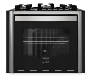 FOGÃO DE EMBUTIR FISCHER 5Q TRIPLA CHAMA GRAN CHEFF COM GRILL MESA DE VIDRO 28550.65541