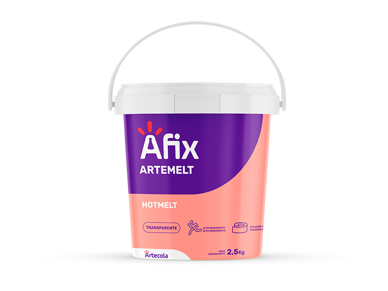 ADESIVO GRANULADO HOT MELT TRANSPARENTE  2.5KG AFIX