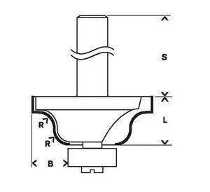 FRESA DECORATIVA C/ ROLAMENTO 6 MM 1/2" 2608628454 BOSCH