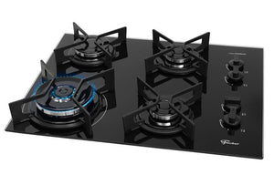 FOGÃO COOKTOP FICHER 4Q TRIPLA CHAMA FIT LINE TREMPE IRON 36330.102673