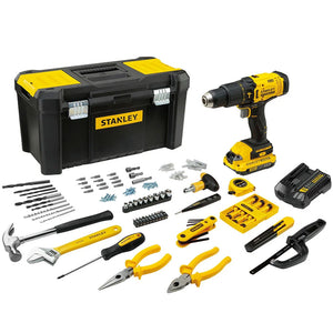 KIT FURADEIRA/PARAFUSADEIRA 20V SCD711C1H COM 119 PEÇAS STANLEY
