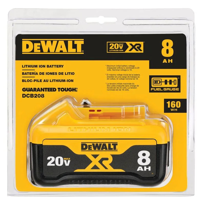 BATERIA 20V MAX LI-ION 8AH DCB208-B3 DEWALT