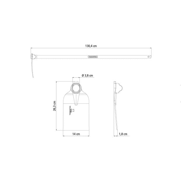 ENXADÃO LARGO COM CABO 2,5 LIBRAS 130CM 77270754 TRAMONTINA