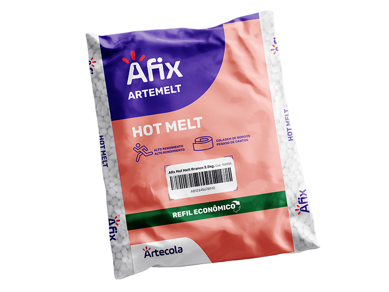 ADESIVO GRANULADA HOT MELT BRANCO 1824 2.5KG AFIX