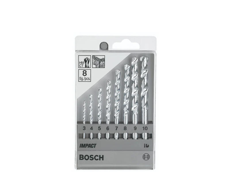 JOGO DE BROCAS PARA CONCRETO COM 8 PEÇAS 2608590091 BOSCH