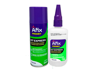 KIT MDF ACELERADOR DE 200ML E ADESIVO 100G AFIX