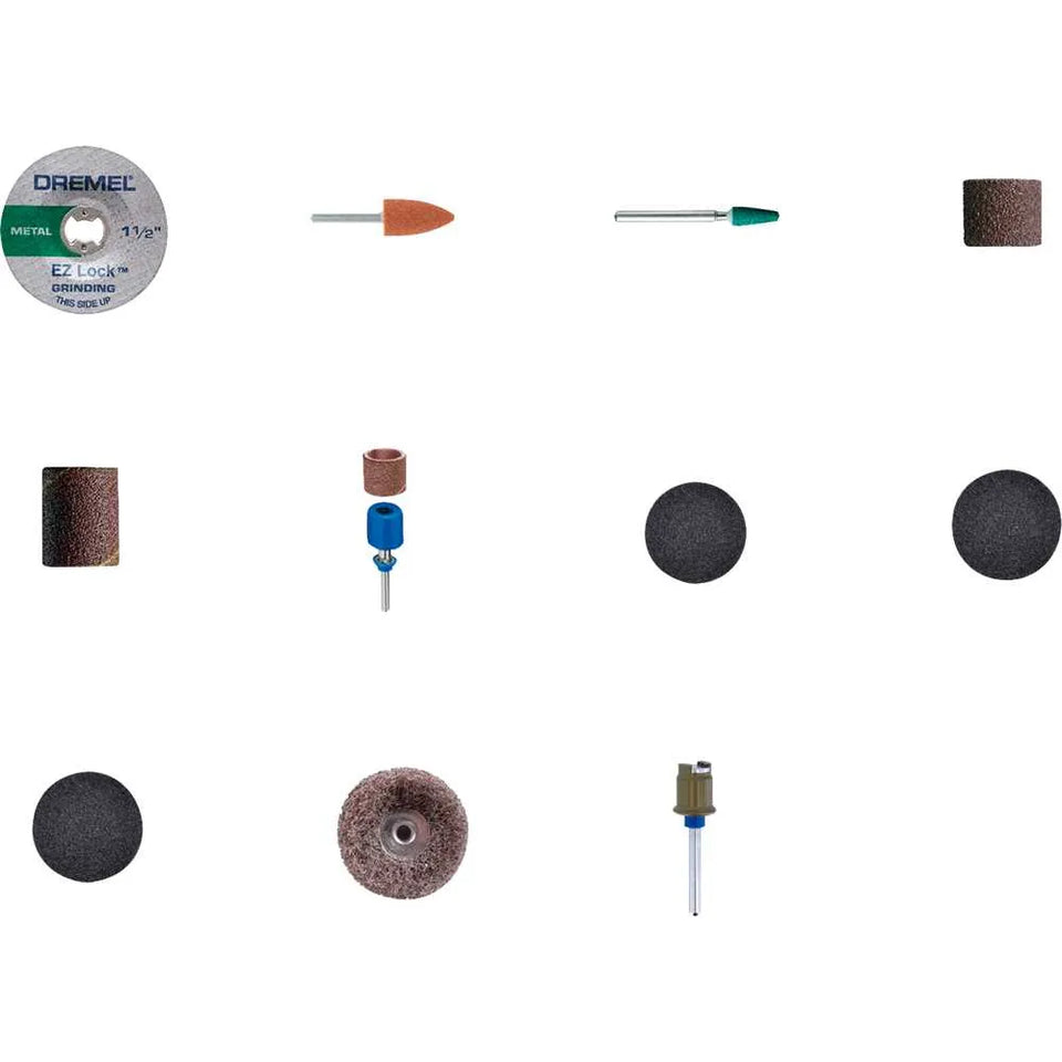 KIT ACESSÓRIOS PARA ESMERILHAR EZ 727 COM 18 PEÇAS 2615E727AA DREMEL
