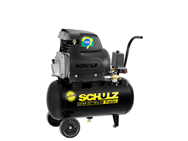 MOTOCOMPRESSOR DE AR PORTÁTIL PRATIKO CSI 6,6/20 220V SCHULZ