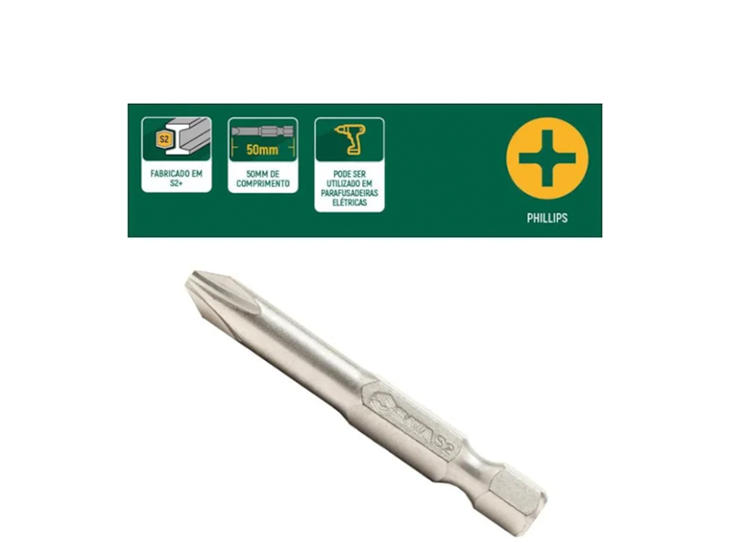 JOGO DE BITS PHILLIPS N1 X 50MM COM 5 PEÇAS ST59322ST SATA