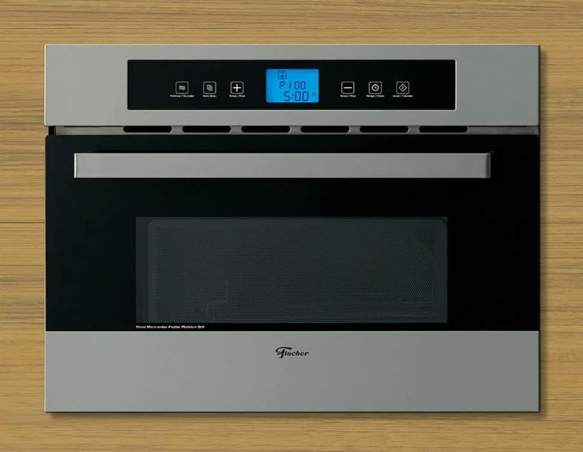 FORNO MICRO-ONDAS DE EMBUTIR PLATINIUM GRILL 35LT INOX 220V 17411-18916