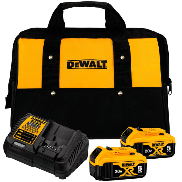 KIT 2 BATERIAS+CARREGADOR+BOLSA 20V DCB205C2K DEWALT