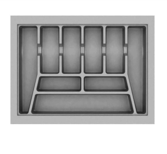 DIVISÃO DE TALHERES 640X480X50MM CINZA 005-CZ CANGO