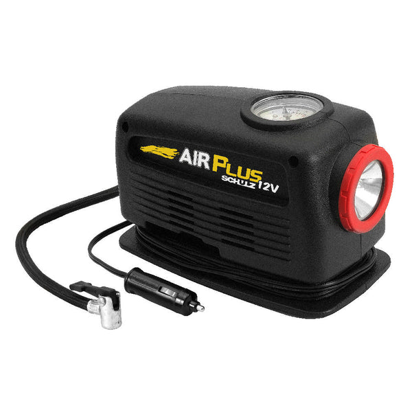 MINI COMPRESSOR PORTÁTIL AIR PLUS 12V C/LANTERNA 920.1219-0 SCHULZ