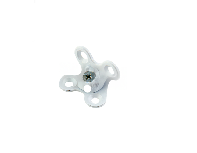 CANTONEIRA INTERNA 4 FUROS BRANCO C/25 PEÇAS 60.07.0019-25 CRIATIVA