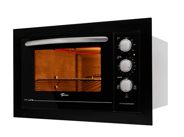 FORNO ELÉTRICO DE EMBUTIR FISCHER FIT LINE 48L 220V 34493(95486)