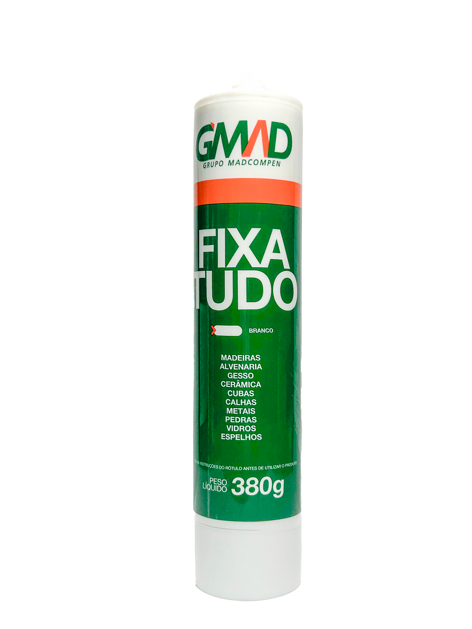 SILICONE FIXA TUDO 380G BRANCO GMAD