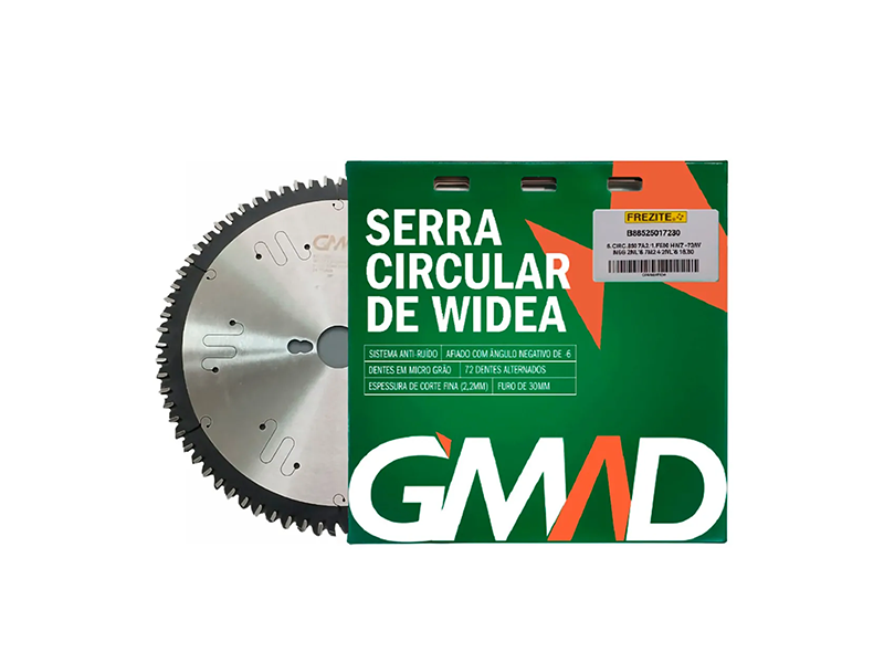 DISCO DE SERRA CIRCULAR 250X2,2X30 HW Z72 NEGATIVO B86525017230 FREZITE