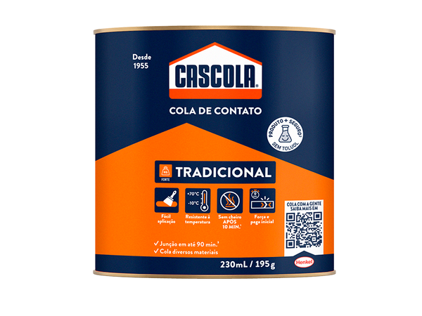 COLA DE CONTATO CASCOLA 195GR SEM TOLUOL