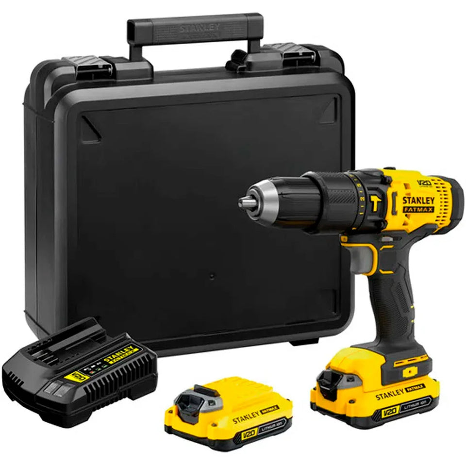 PARAFUSADEIRA/FURADEIRA DE IMPACTO 20V 2 BATERIAS SCD711C2K STANLEY
