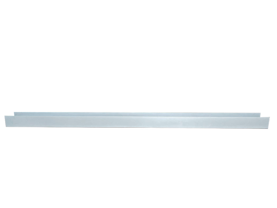 PERFIL DE ALUMÍNIO PARA RODAPÉ BRANCO 1 METRO 2,7CM JG