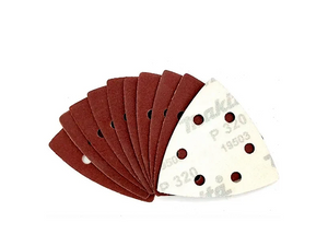 CONJUNTO DE LIXA TRIANGULAR GRÃO 320 COM 10 PEÇAS D-58659 MAKITA