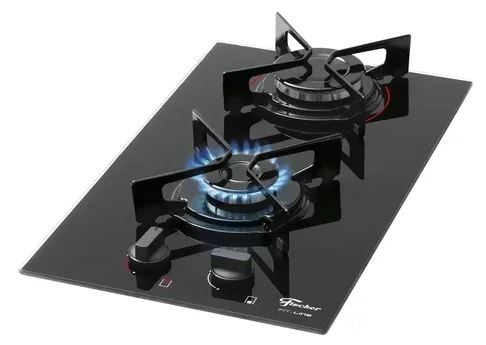FOGÃO COOKTOP FISCHER 2Q A GÁS FIT LINE BIVOLT 27185.60015