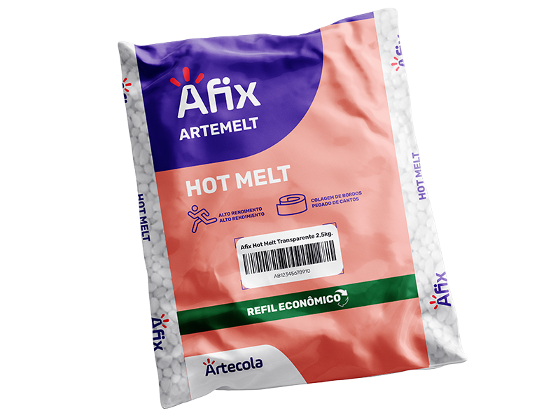 ADESIVO GRANULADO HOT MELT TRANSPARENTE 1814 2KG AFIX