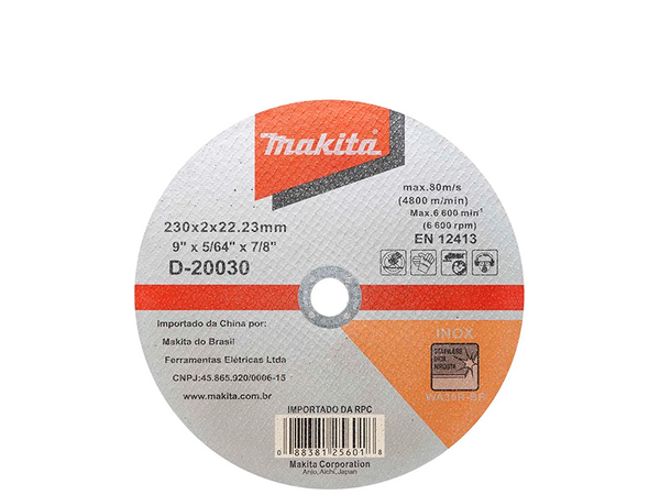 DISCO DE CORTE PARA INOX 9" D-20030 MAKITA