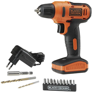 PARAFUSADEIRA/FURADEIRA 12V COM 13 ACESSÓRIOS LD12S-BR BLACK&DECKER