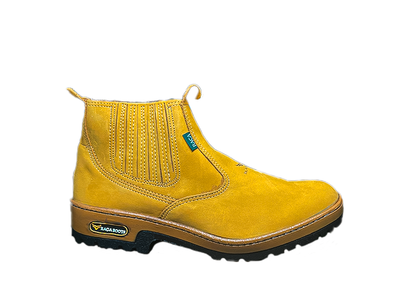 BOTINA DE COURO NOBUCK MILHO 2002 Nº 43 RAÇA BOOTS