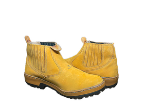 BOTINA DE COURO NOBUCK MILHO 2002 Nº 43 RAÇA BOOTS