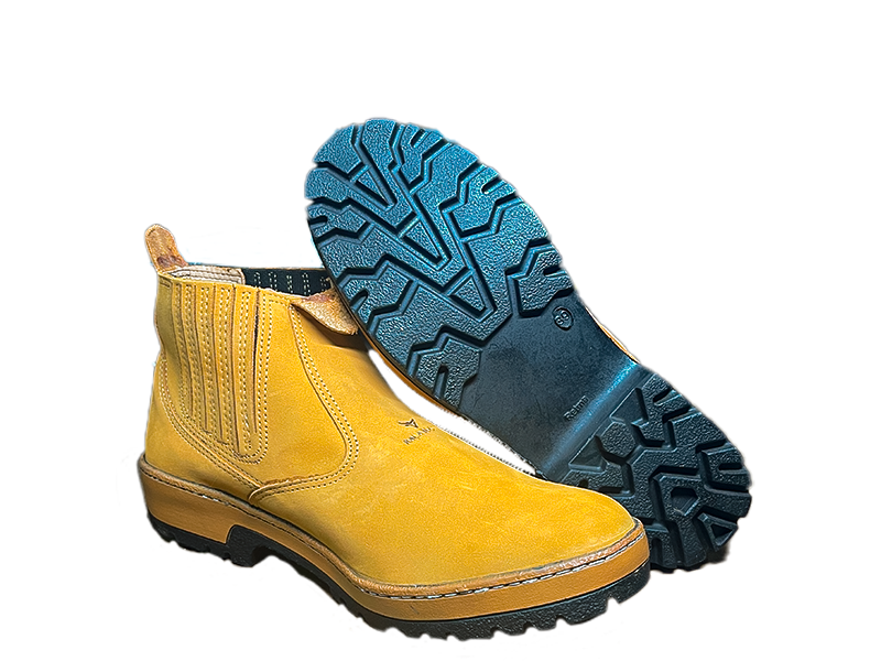 BOTINA DE COURO NOBUCK MILHO 2002 Nº 43 RAÇA BOOTS